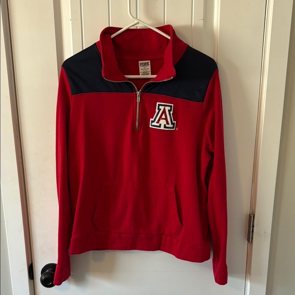 PINK Victoria's Secret Red and Blue Sweater